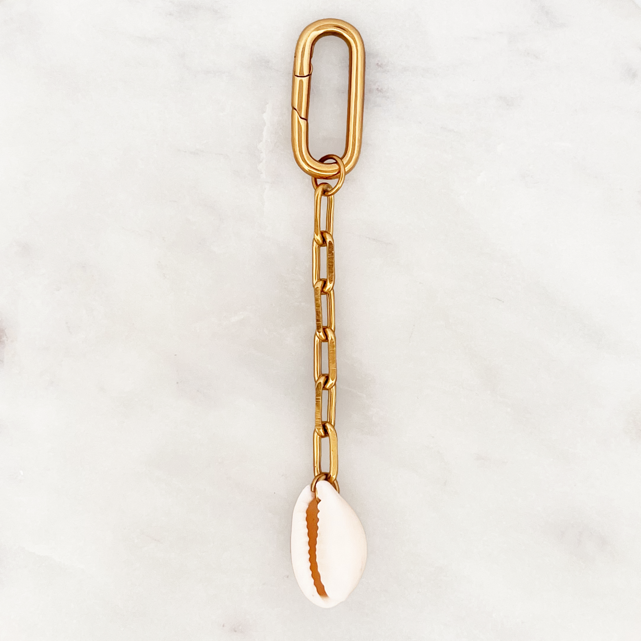 Bikini Charm Weißer Muschel klassischer Verschluss Bikini Charm Weißer Muschel klassischer Verschluss