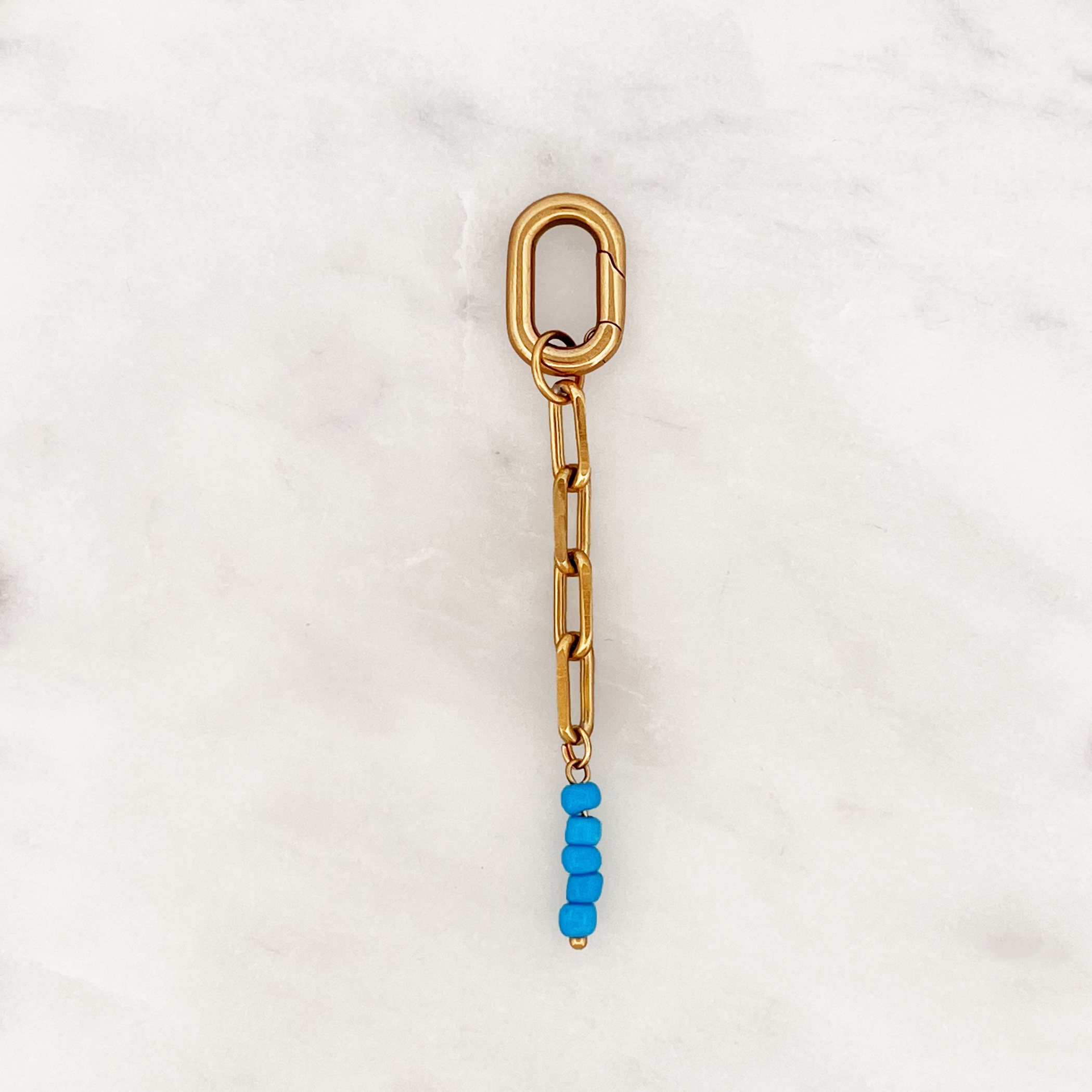 Bikini Charm Blau Perlen Buxon Verschluss Bikini Charm Blau Perlen Buxon Verschluss