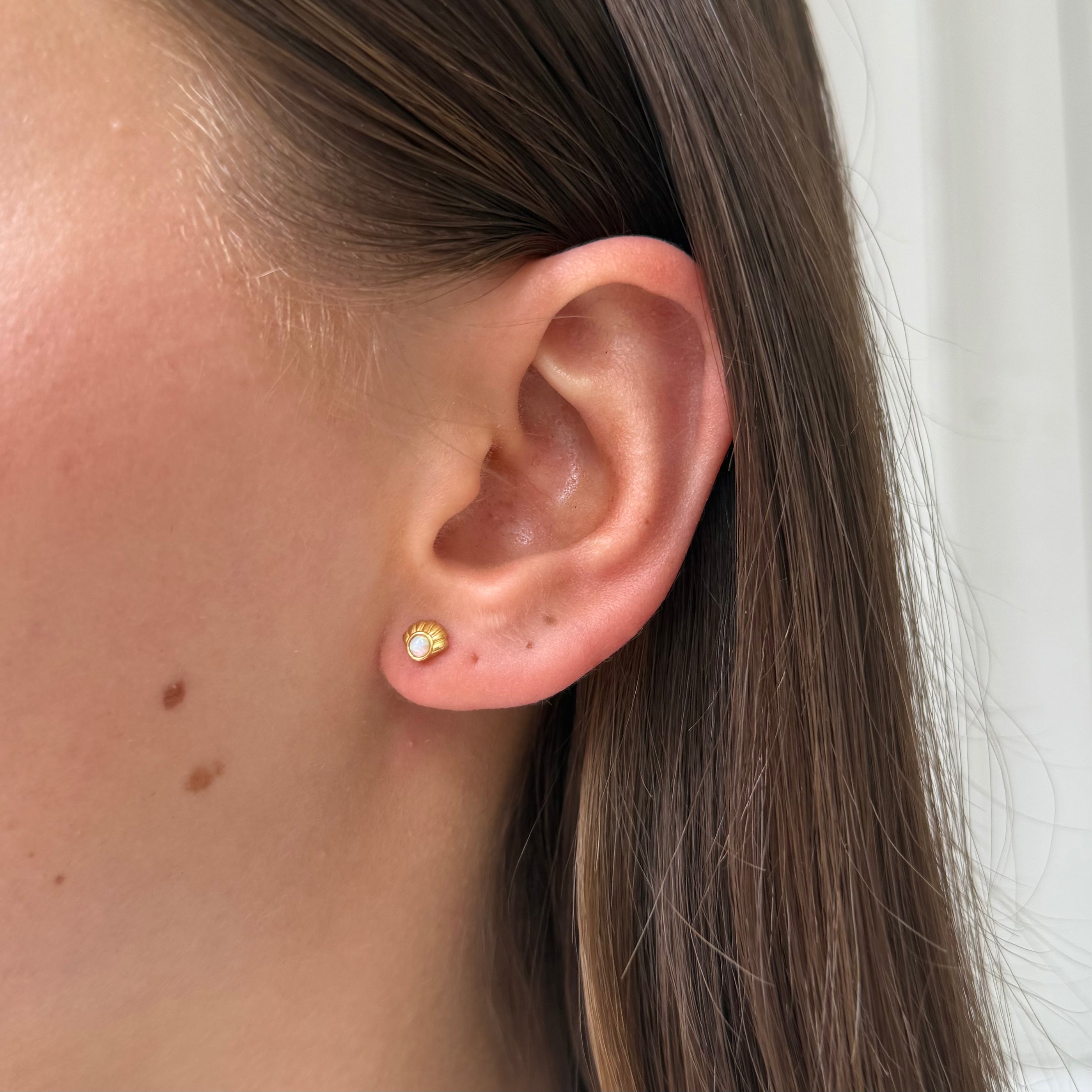 Ohrstecker Opal Muschel Ohrstecker Opal Muschel