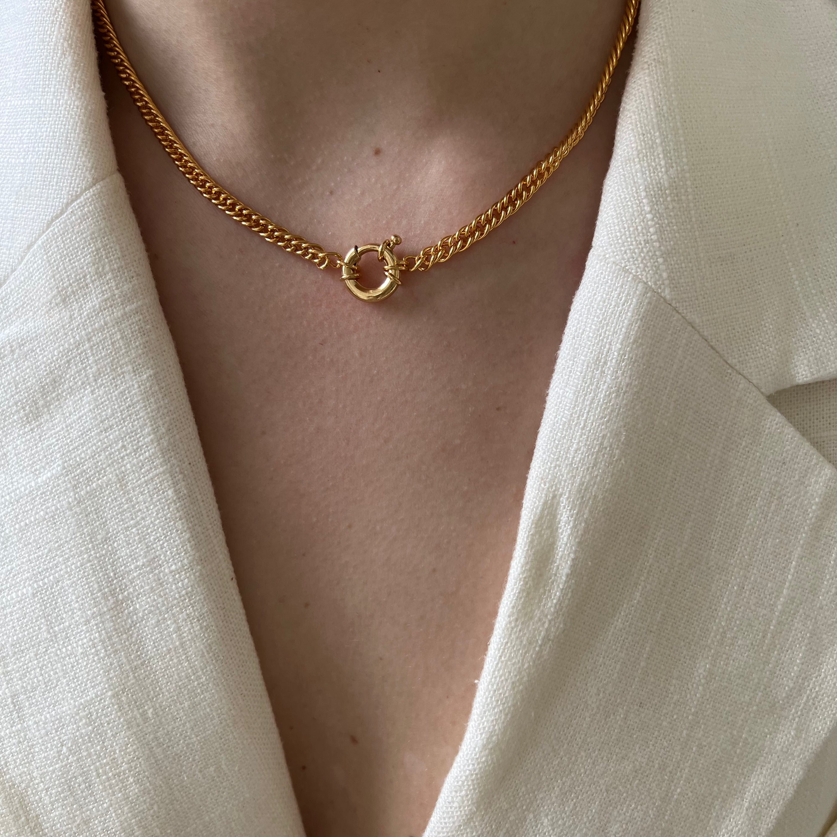 Sample Small Curb Halskette Sample Small Curb Halskette