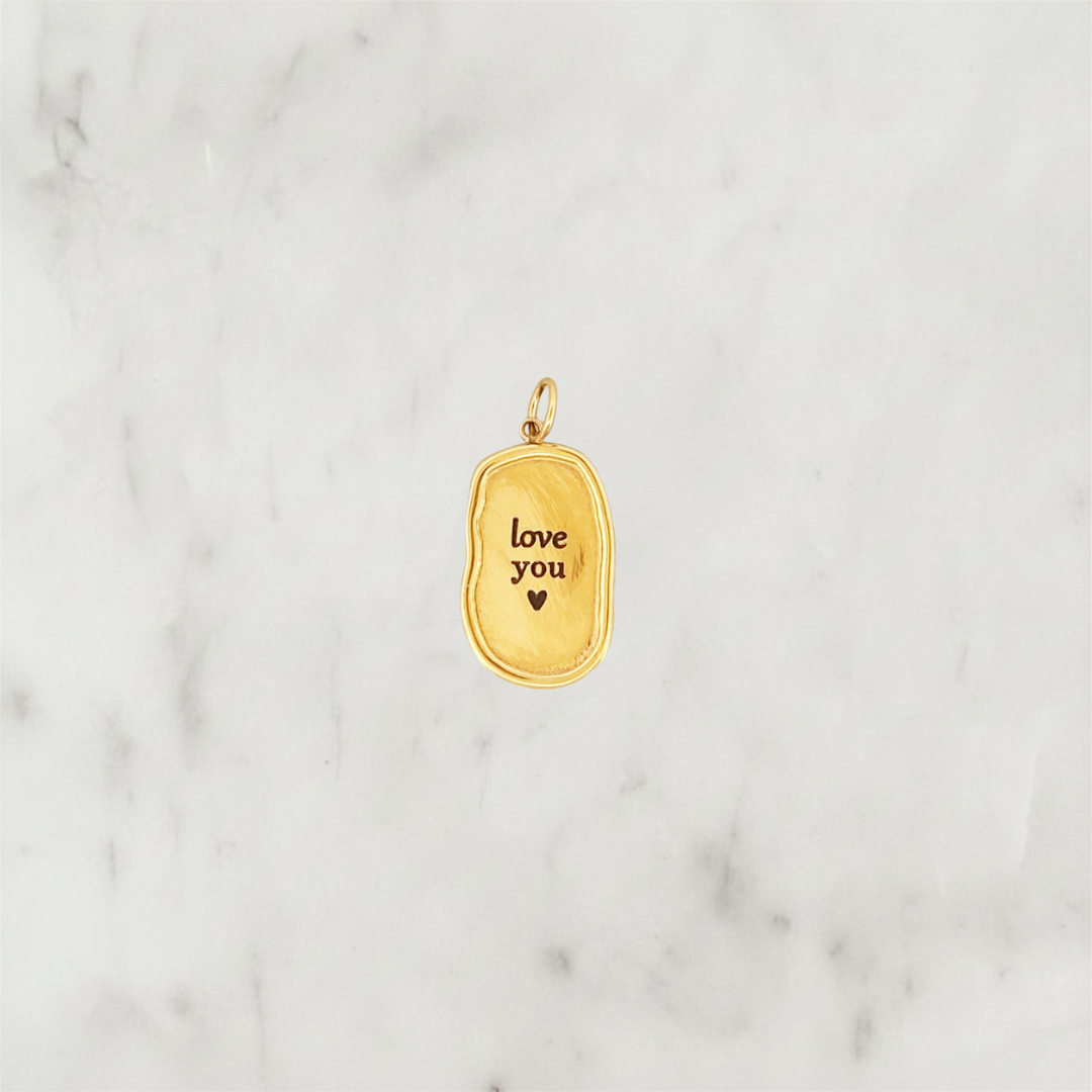 DYO Engrave Moon Oval Coin DYO Engrave Moon Oval Coin
