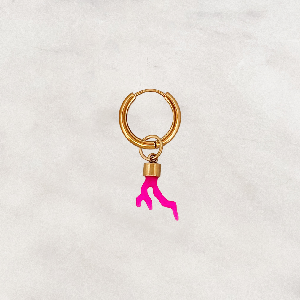 Earring Pink Coral Earring Pink Coral