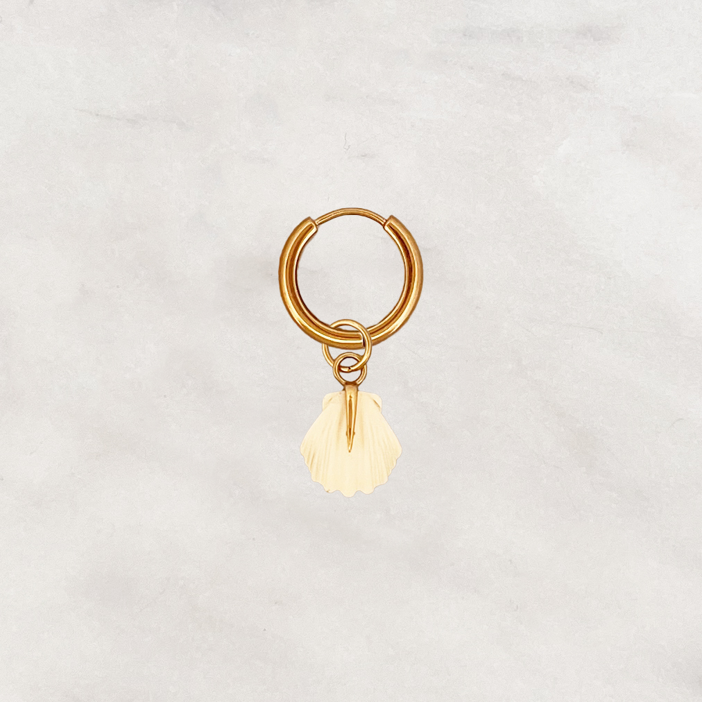 Earring Beige Beach Shell Earring Beige Beach Shell