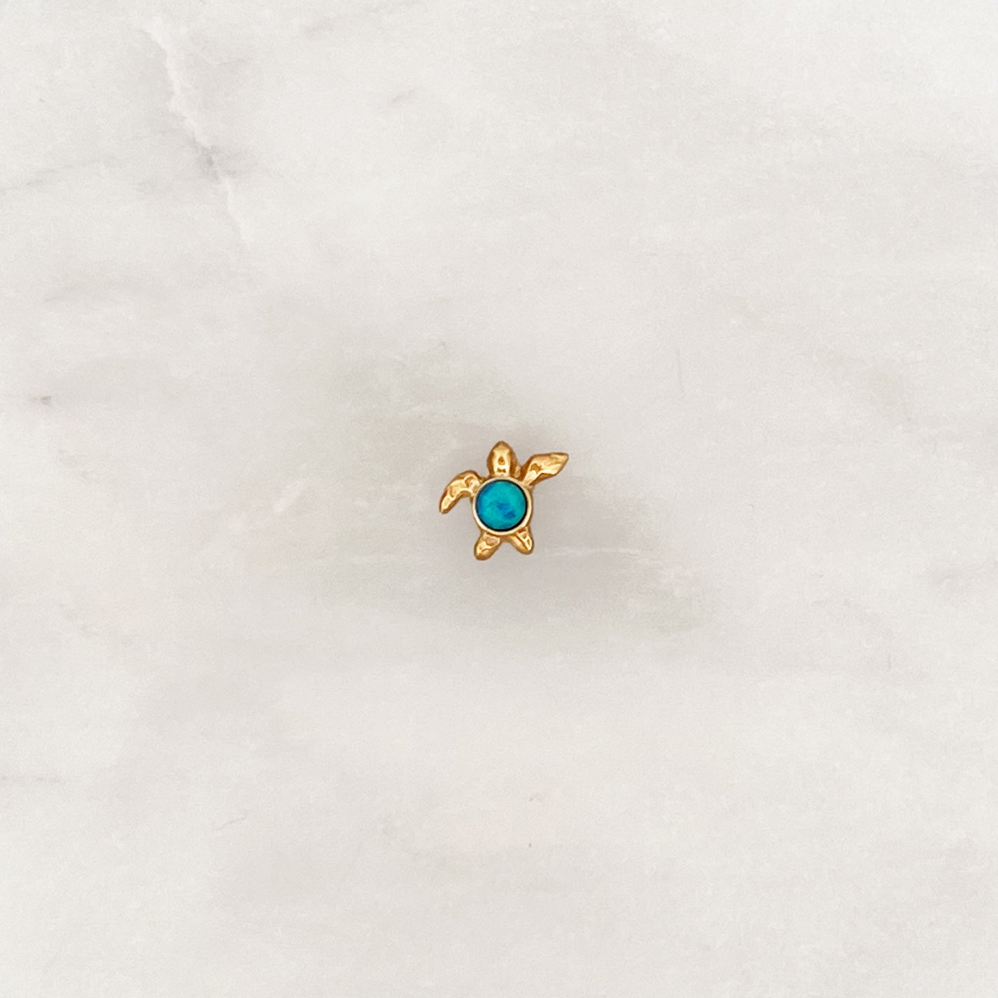 Earstud Blue Turtle Earstud Blue Turtle