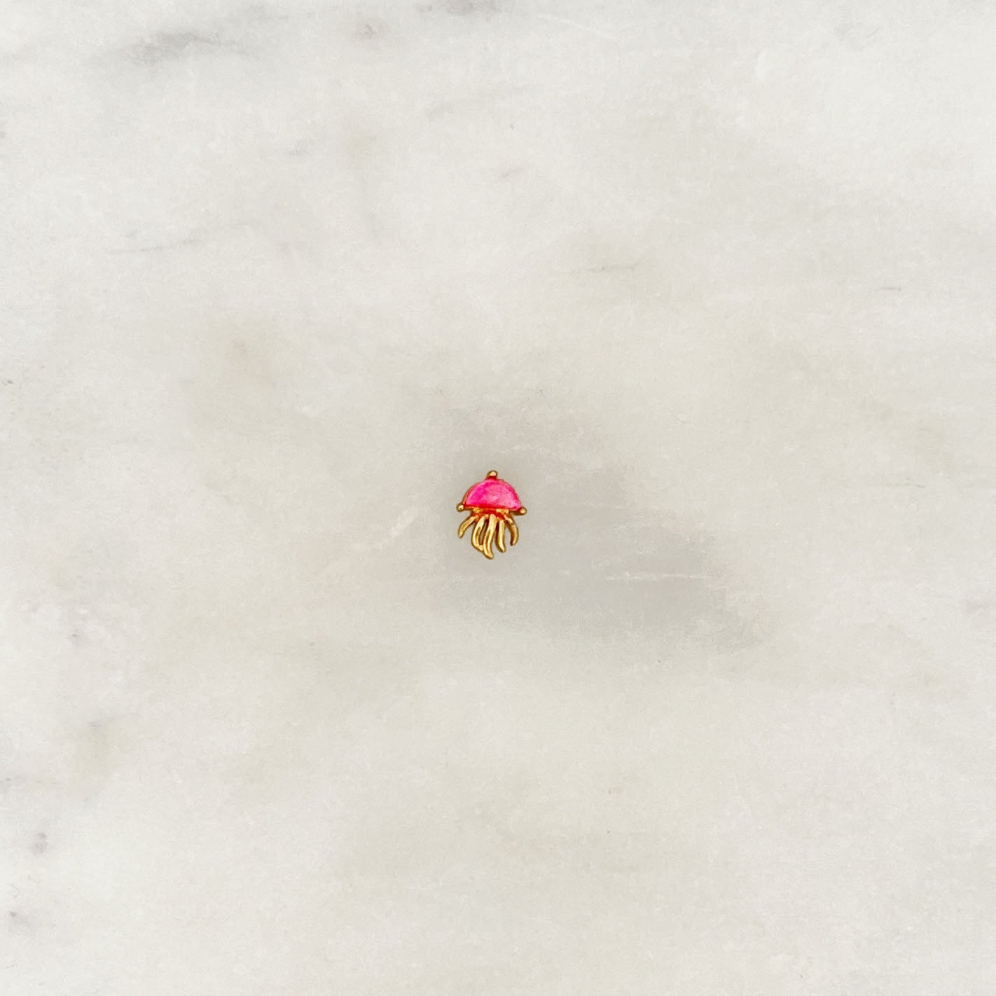 Earstud Pink Jellyfish Earstud Pink Jellyfish