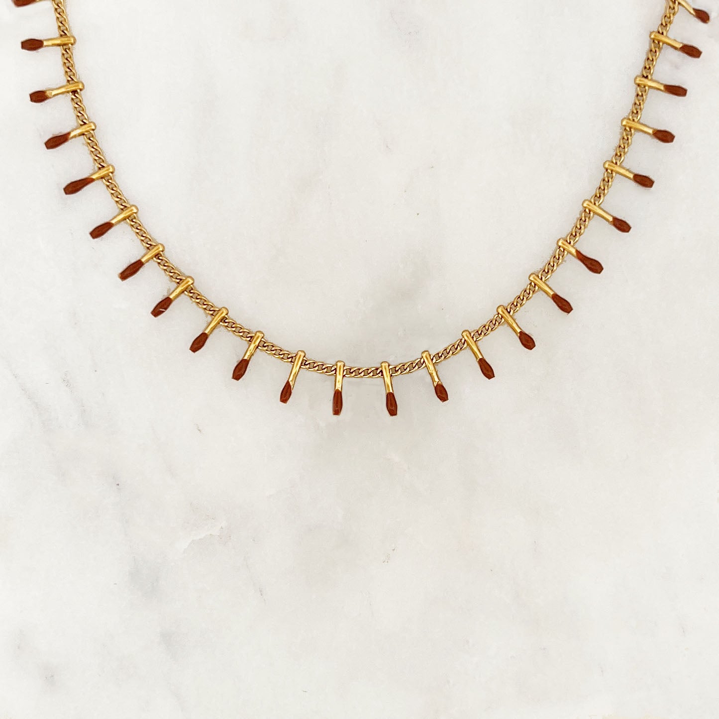 Brown Tassels Necklace Brown Tassels Necklace