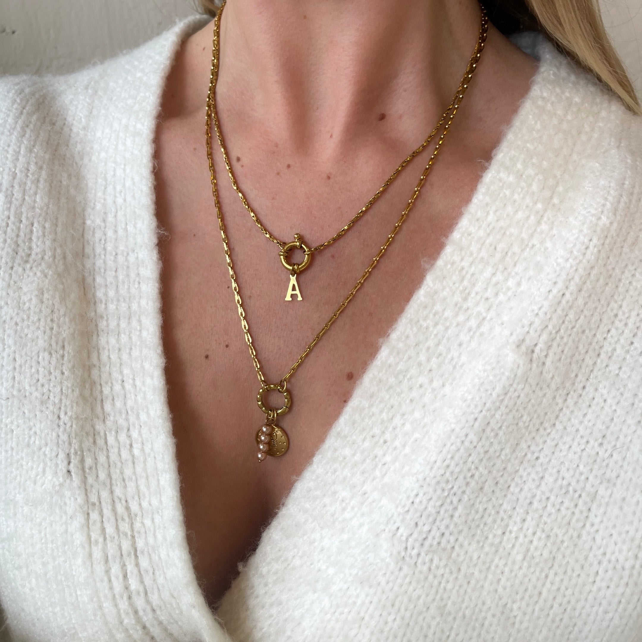 Twisted Necklace Initial Twisted Necklace Initial