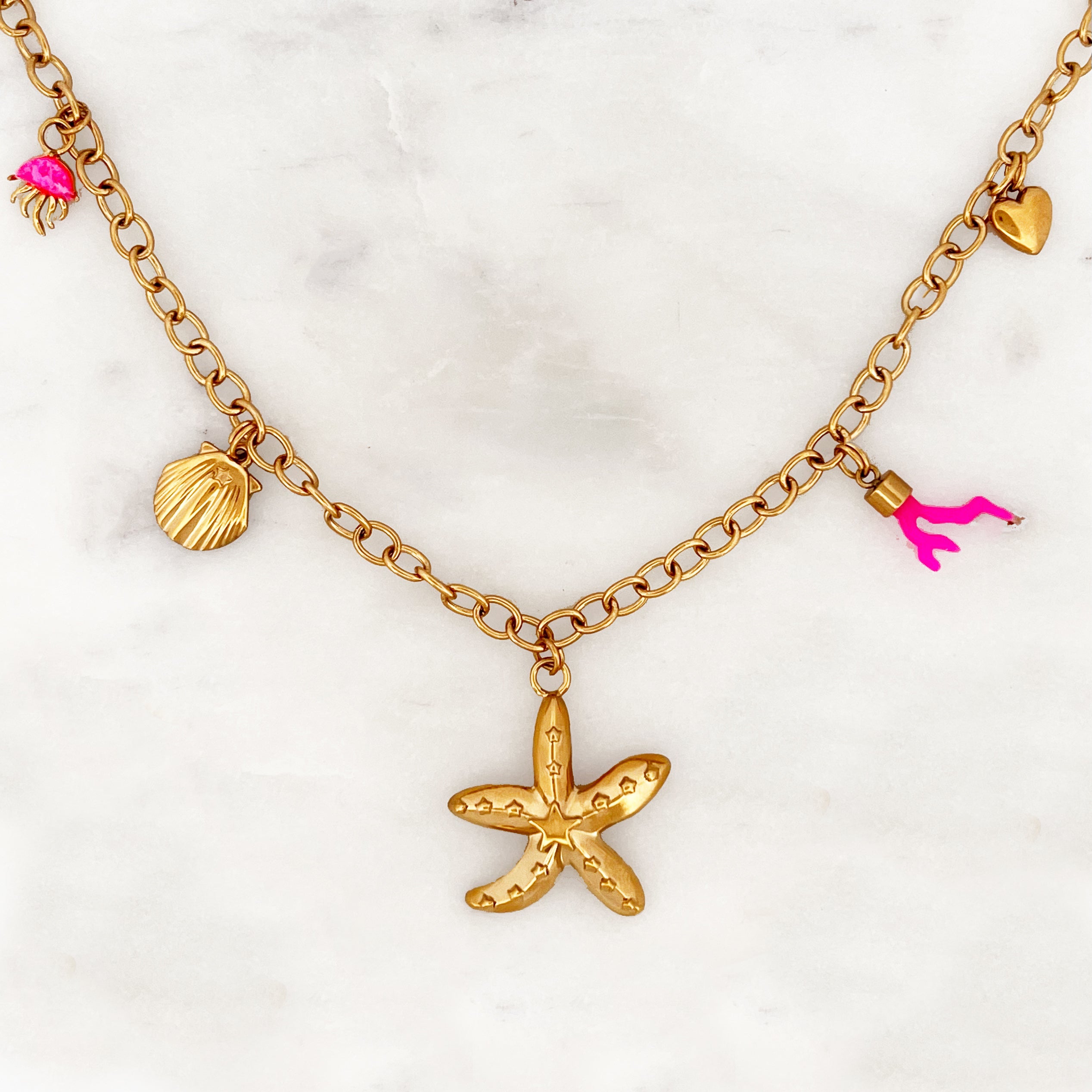 Charm-Halskette Seestern Charm-Halskette Seestern
