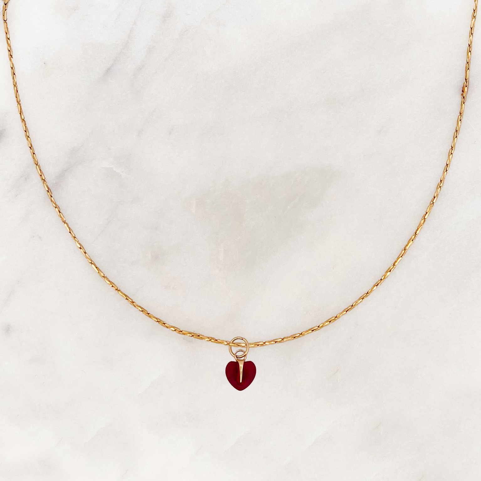 Seilkette Kleine Rote Liebe Seilkette Kleine Rote Liebe