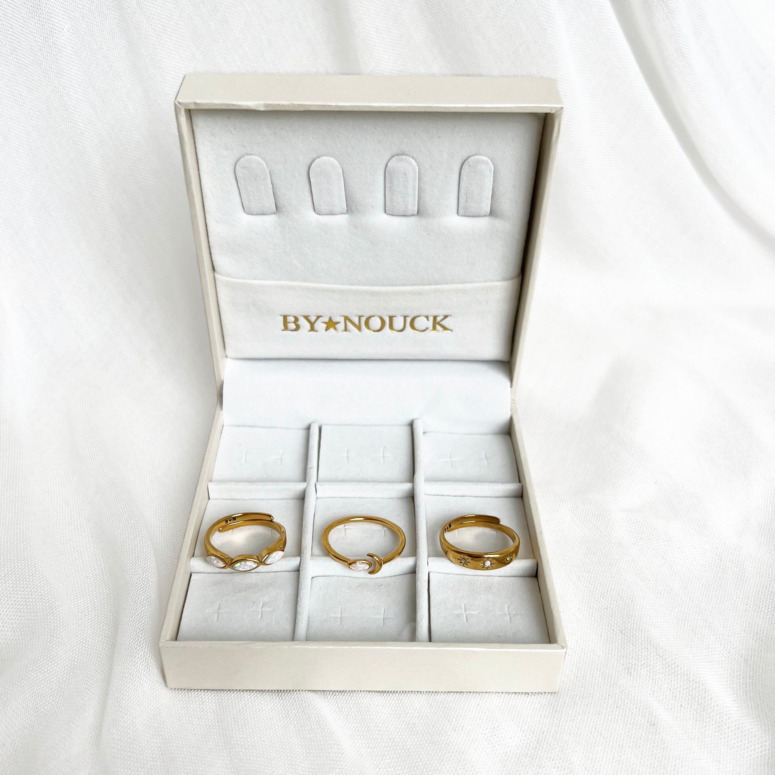 Opalringe setzen Opalringe setzen