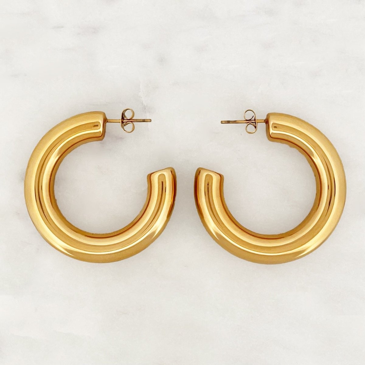 Big Tube Hoop Set - ByNouck Jewelry Big Tube Hoop Set - ByNouck Jewelry