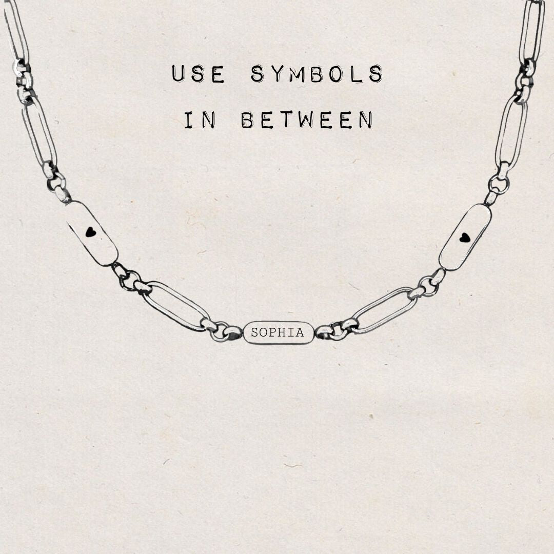 Bracelet Engraved Tags - ByNouck Jewelry Bracelet Engraved Tags - ByNouck Jewelry