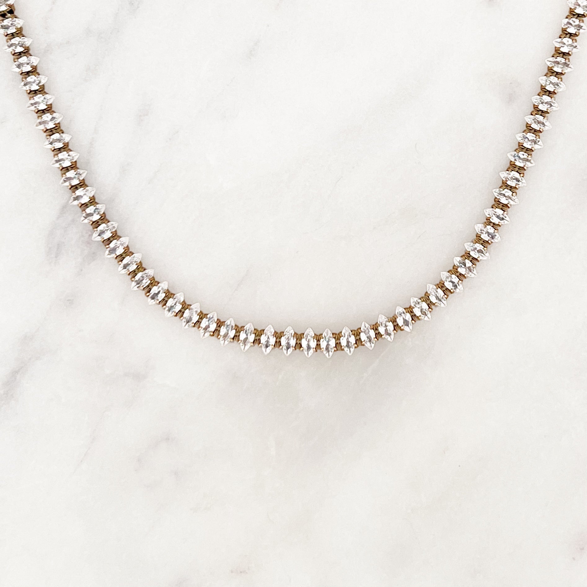 Choker Clear Rhinestones - ByNouck Jewelry Choker Clear Rhinestones - ByNouck Jewelry