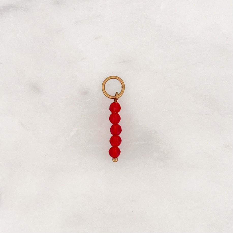 DYO Fire Red Facet Beads - ByNouck Jewelry DYO Fire Red Facet Beads - ByNouck Jewelry