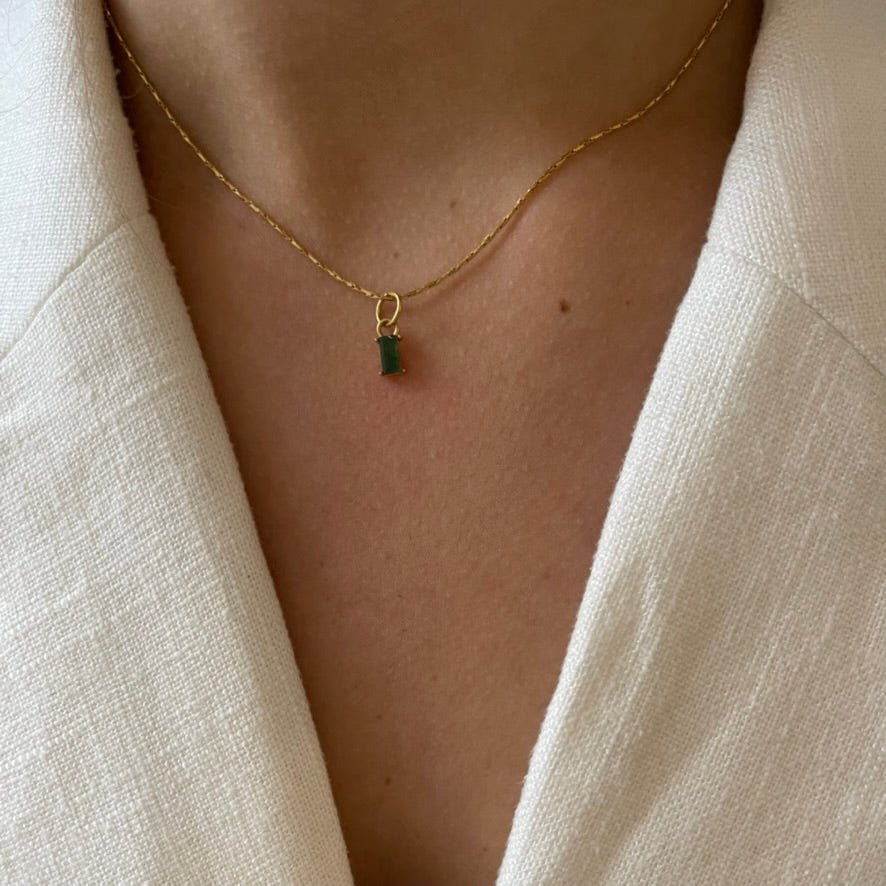 DYO Green Quartz Baguette - ByNouck Jewelry DYO Green Quartz Baguette - ByNouck Jewelry