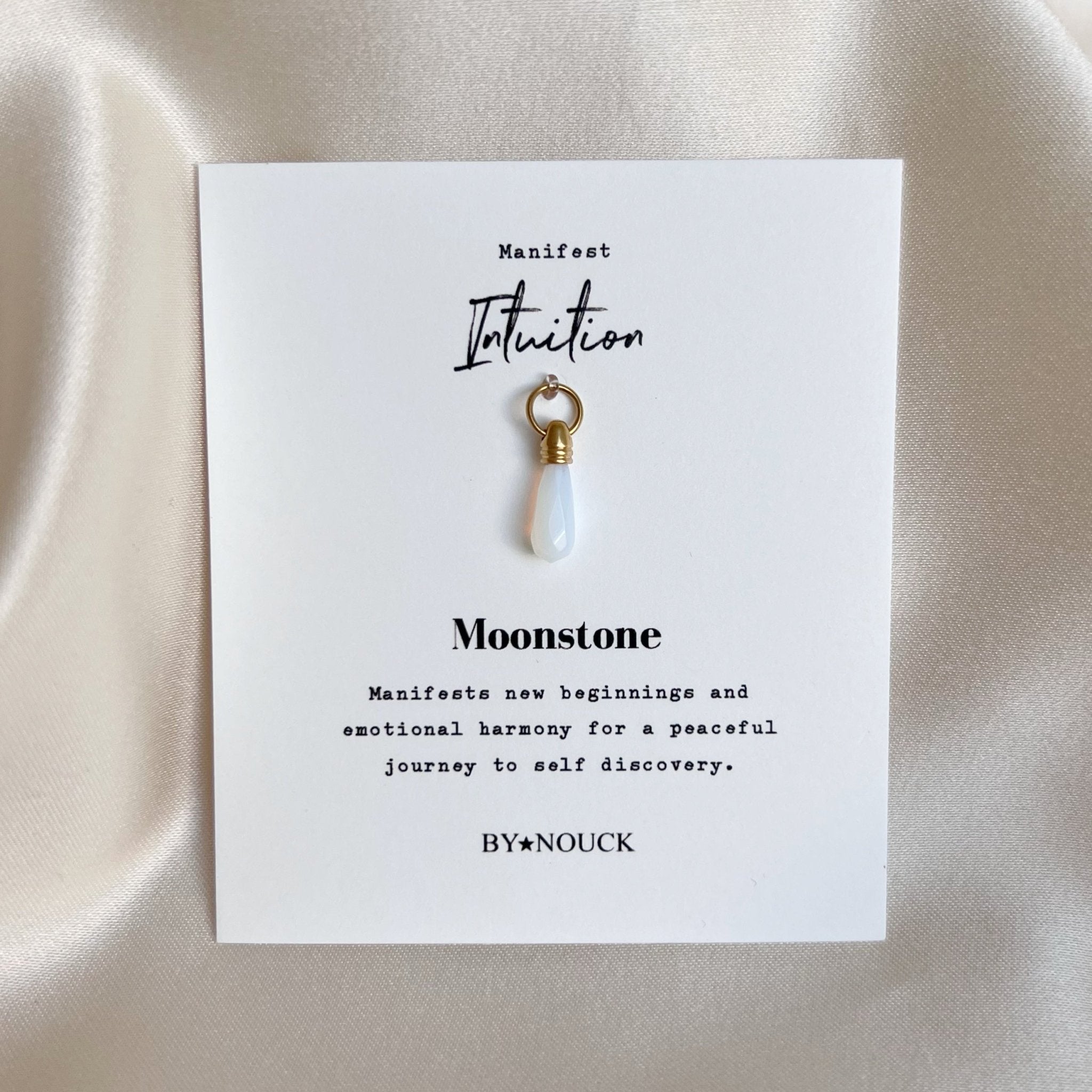 DYO Manifest Stone Moonstone - ByNouck Jewelry DYO Manifest Stone Moonstone - ByNouck Jewelry