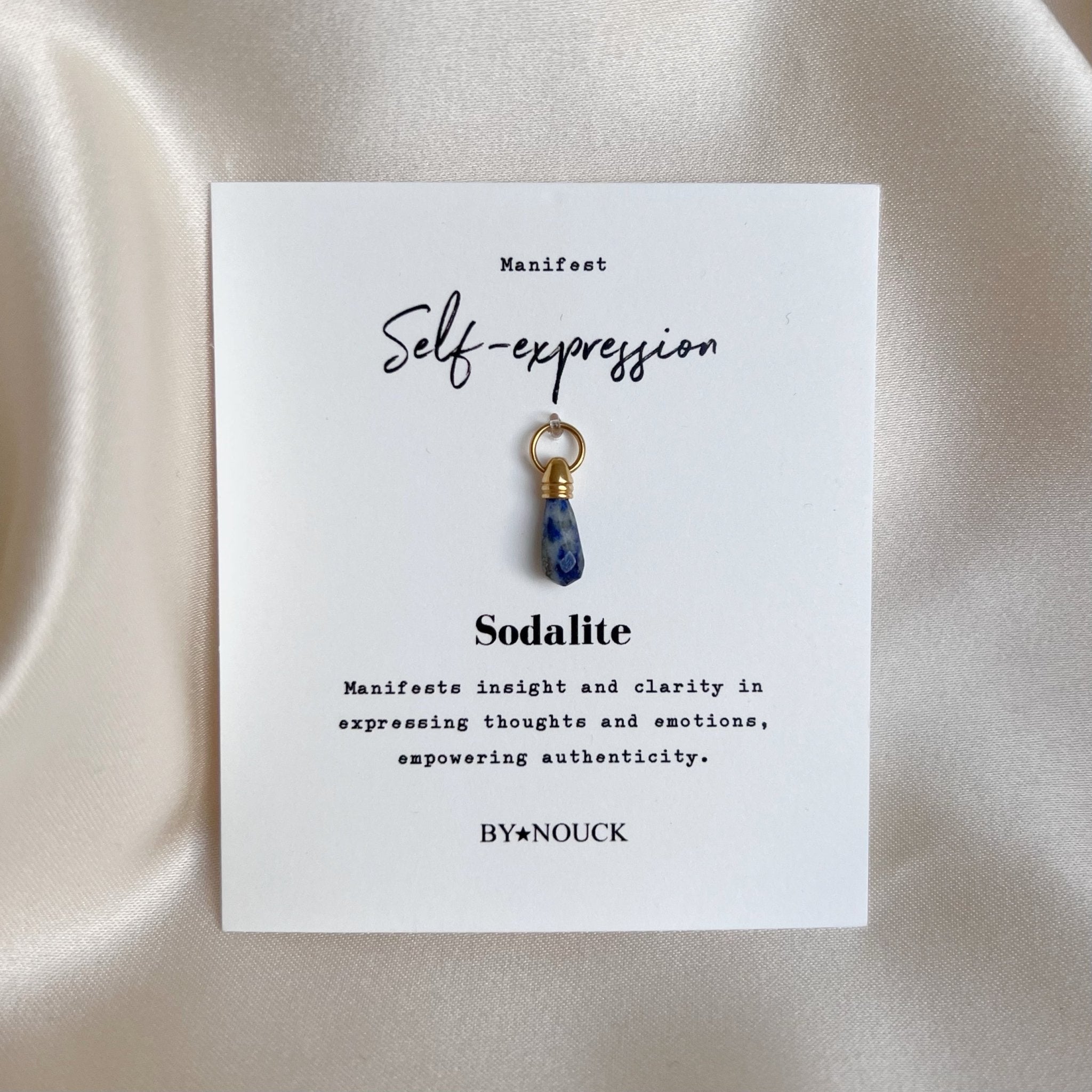 DYO Manifest Stone Sodalite - ByNouck Jewelry DYO Manifest Stone Sodalite - ByNouck Jewelry