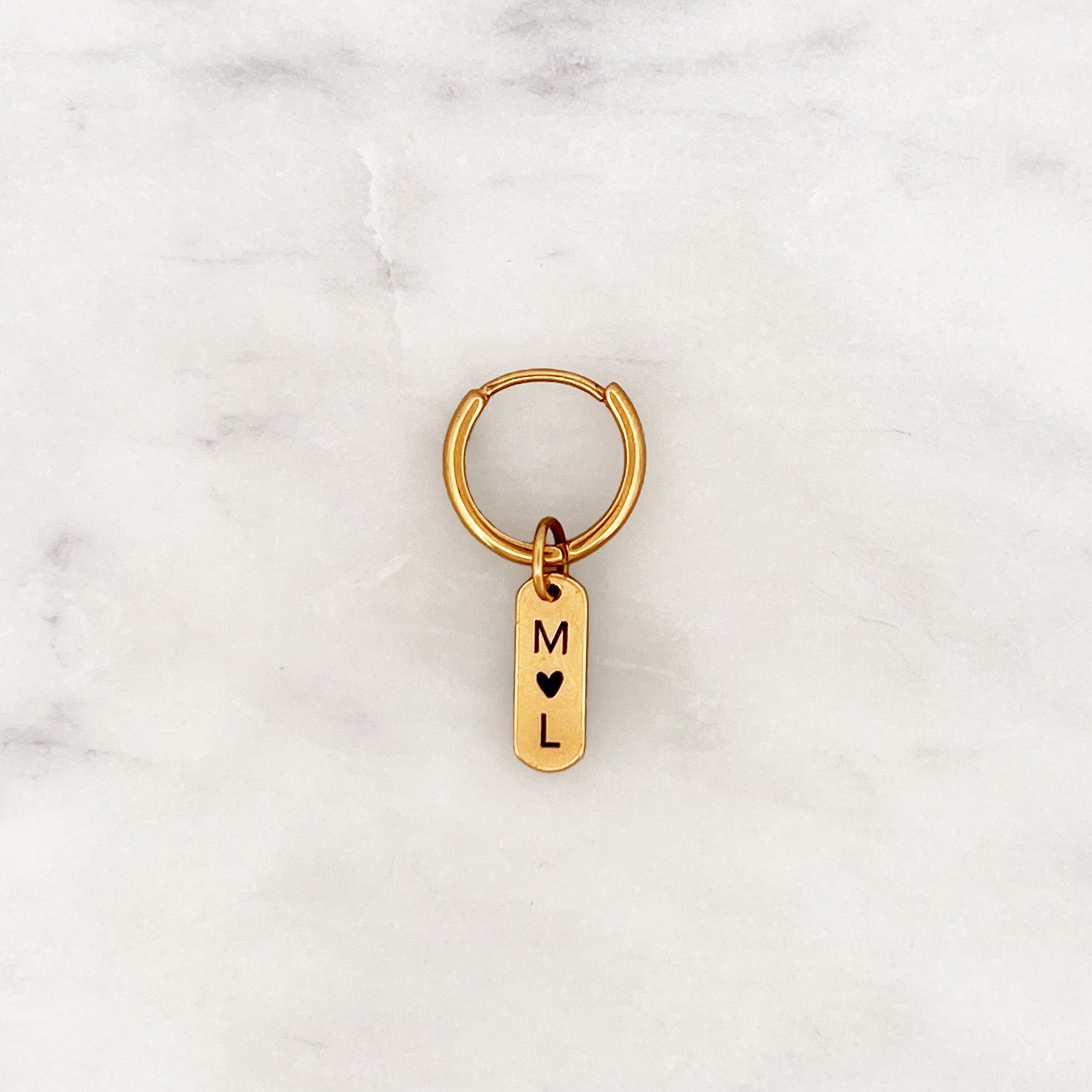 Earring Engrave Tag Small - ByNouck Jewelry Earring Engrave Tag Small - ByNouck Jewelry