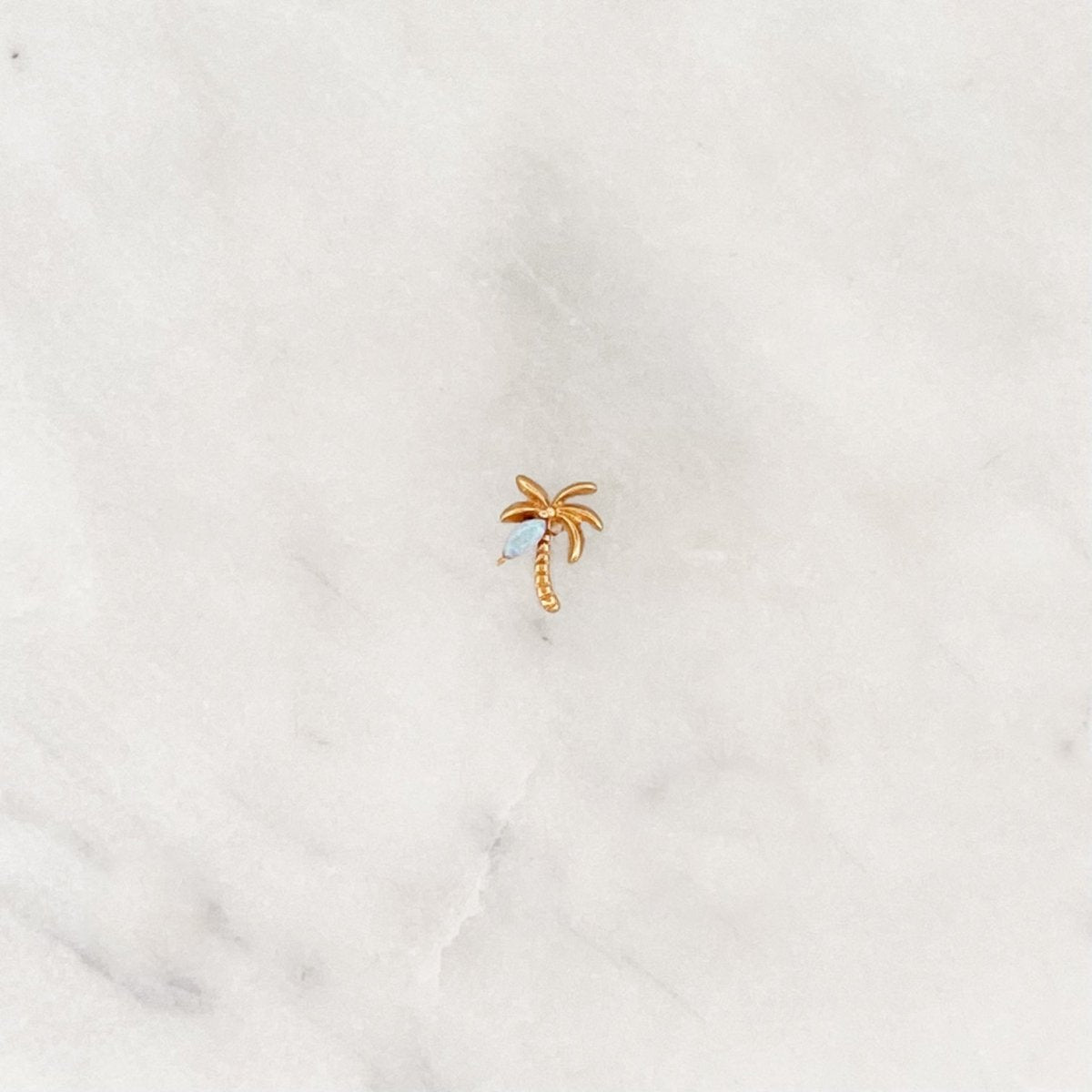 Earstud Opal Palm - ByNouck Jewelry Earstud Opal Palm - ByNouck Jewelry
