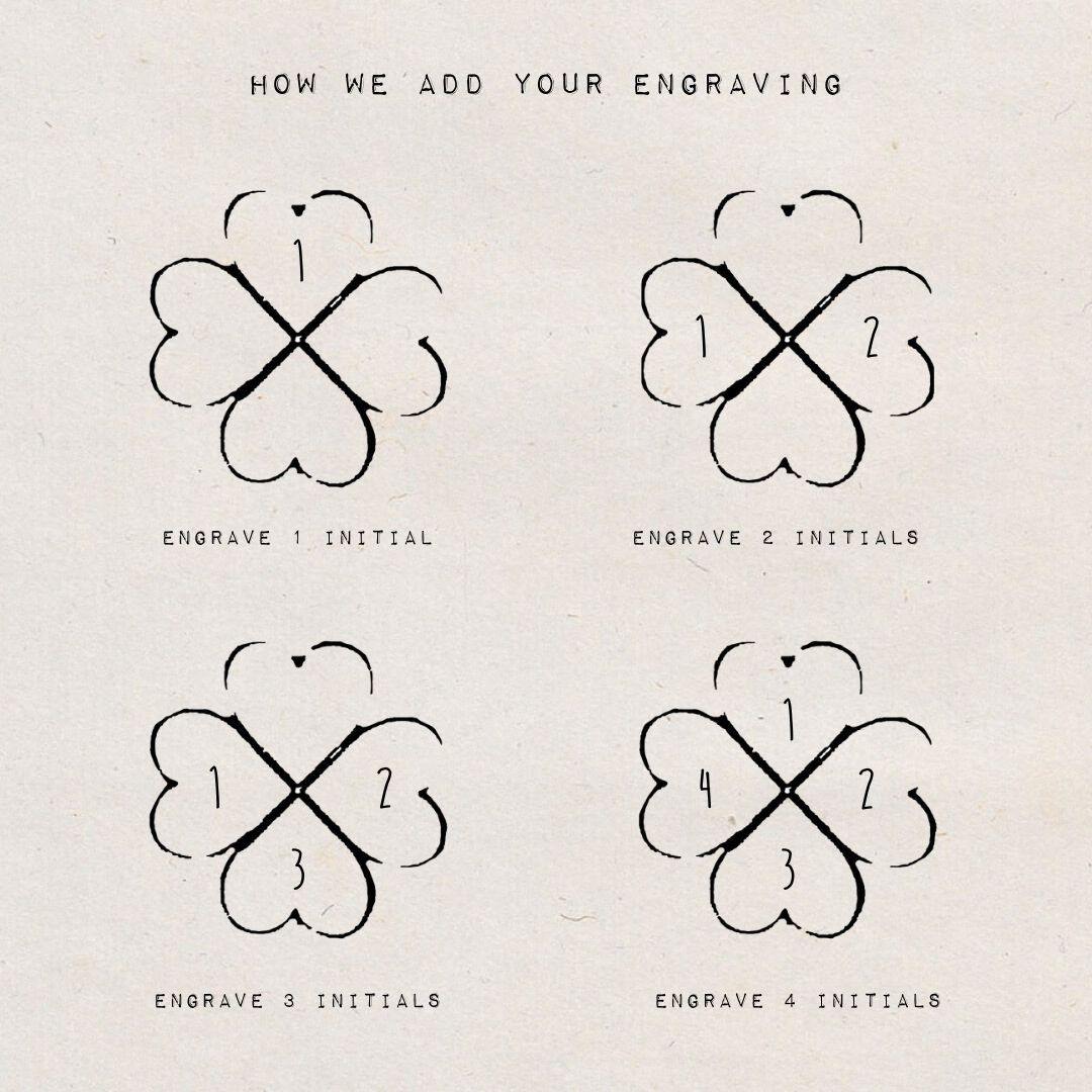 DYO Engrave Small Clover DYO Engrave Small Clover