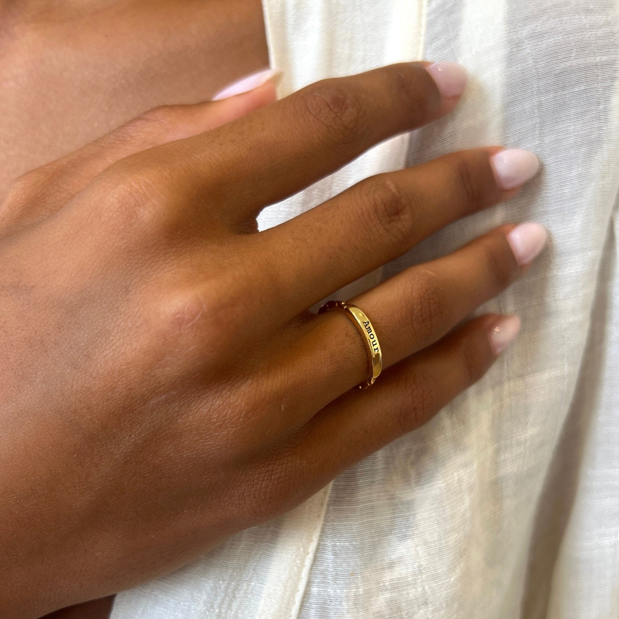 Engrave Ring Bar - ByNouck Jewelry Engrave Ring Bar - ByNouck Jewelry