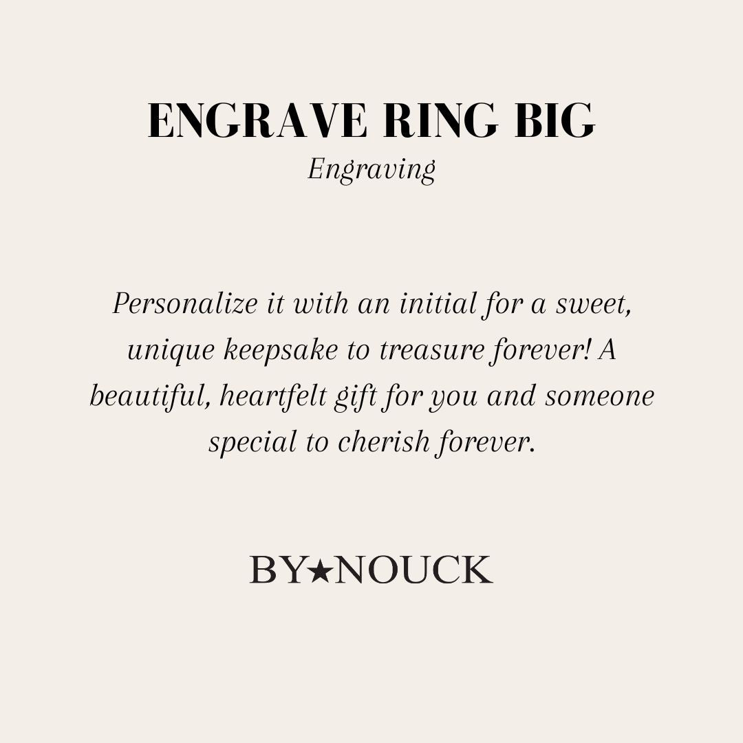 Engrave Ring Big - ByNouck Jewelry Engrave Ring Big - ByNouck Jewelry