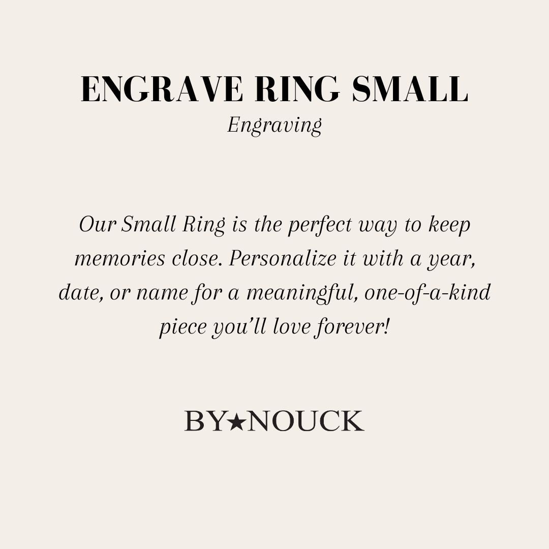 Engrave Ring Small - ByNouck Jewelry Engrave Ring Small - ByNouck Jewelry
