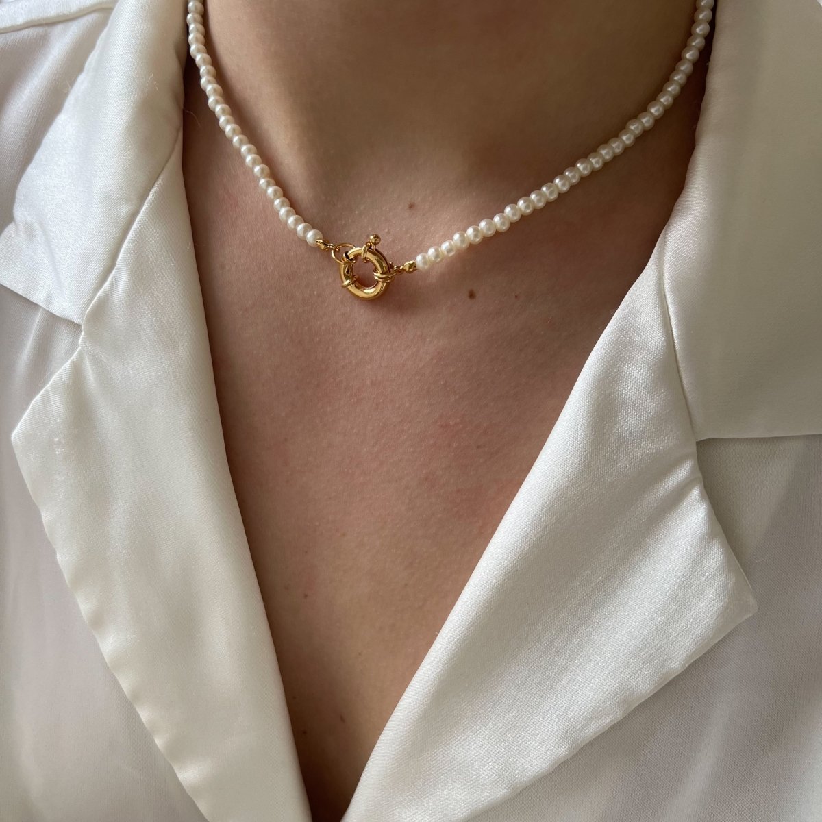 Glass Pearls Choker - ByNouck Jewelry Glass Pearls Choker - ByNouck Jewelry