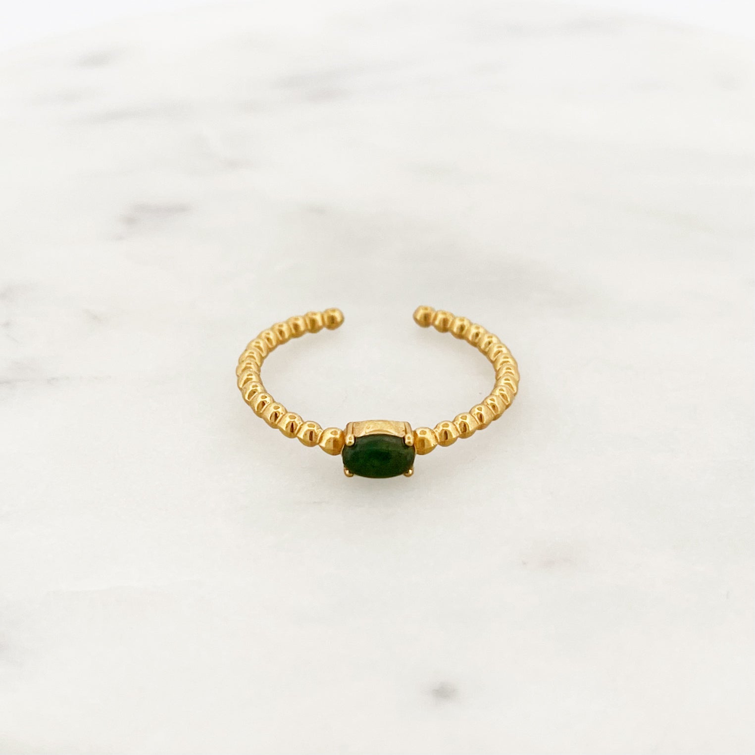 Green Quartz Ring - ByNouck Jewelry Green Quartz Ring - ByNouck Jewelry