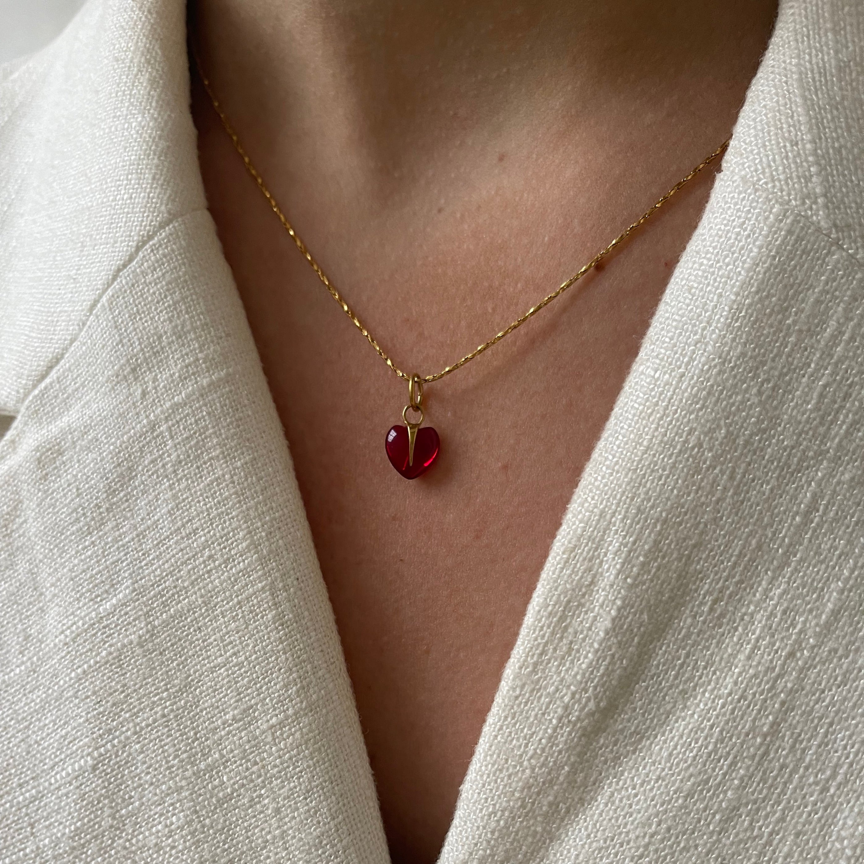 Seilkette Kleine Rote Liebe Seilkette Kleine Rote Liebe