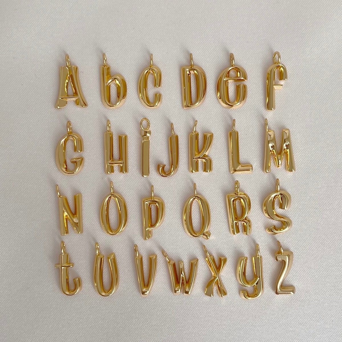 Necklace Bamboo Initial - ByNouck Jewelry Necklace Bamboo Initial - ByNouck Jewelry