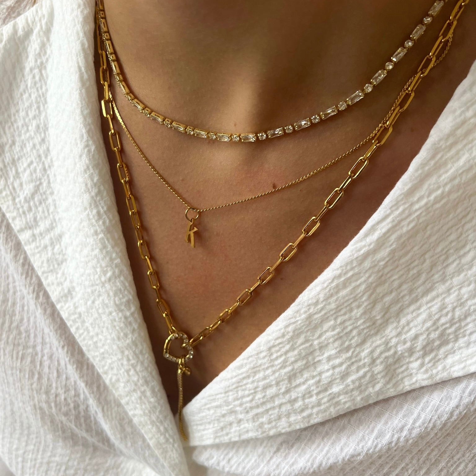 Necklace Medium Initial - ByNouck Jewelry Necklace Medium Initial - ByNouck Jewelry