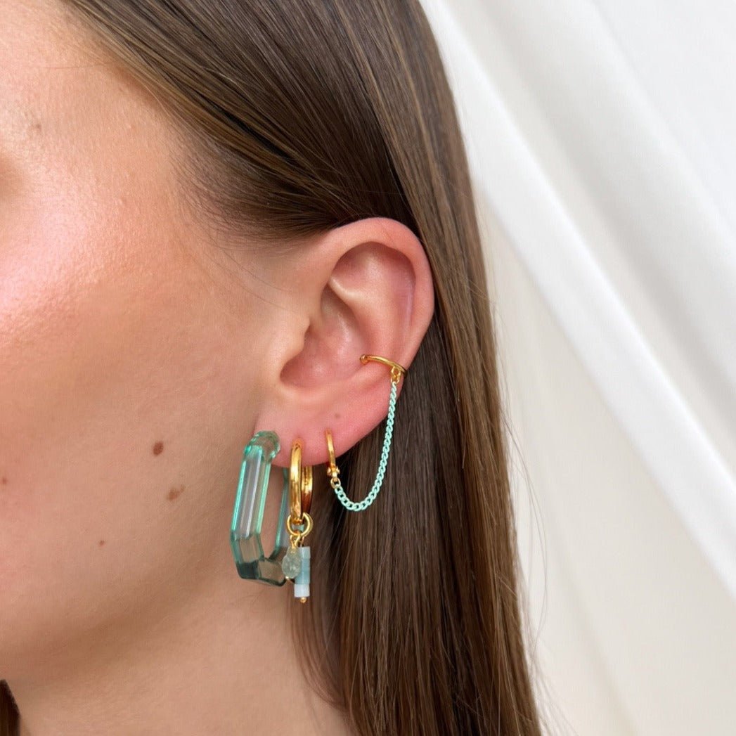 Ocean Buxon Hoop Set - ByNouck Jewelry Ocean Buxon Hoop Set - ByNouck Jewelry