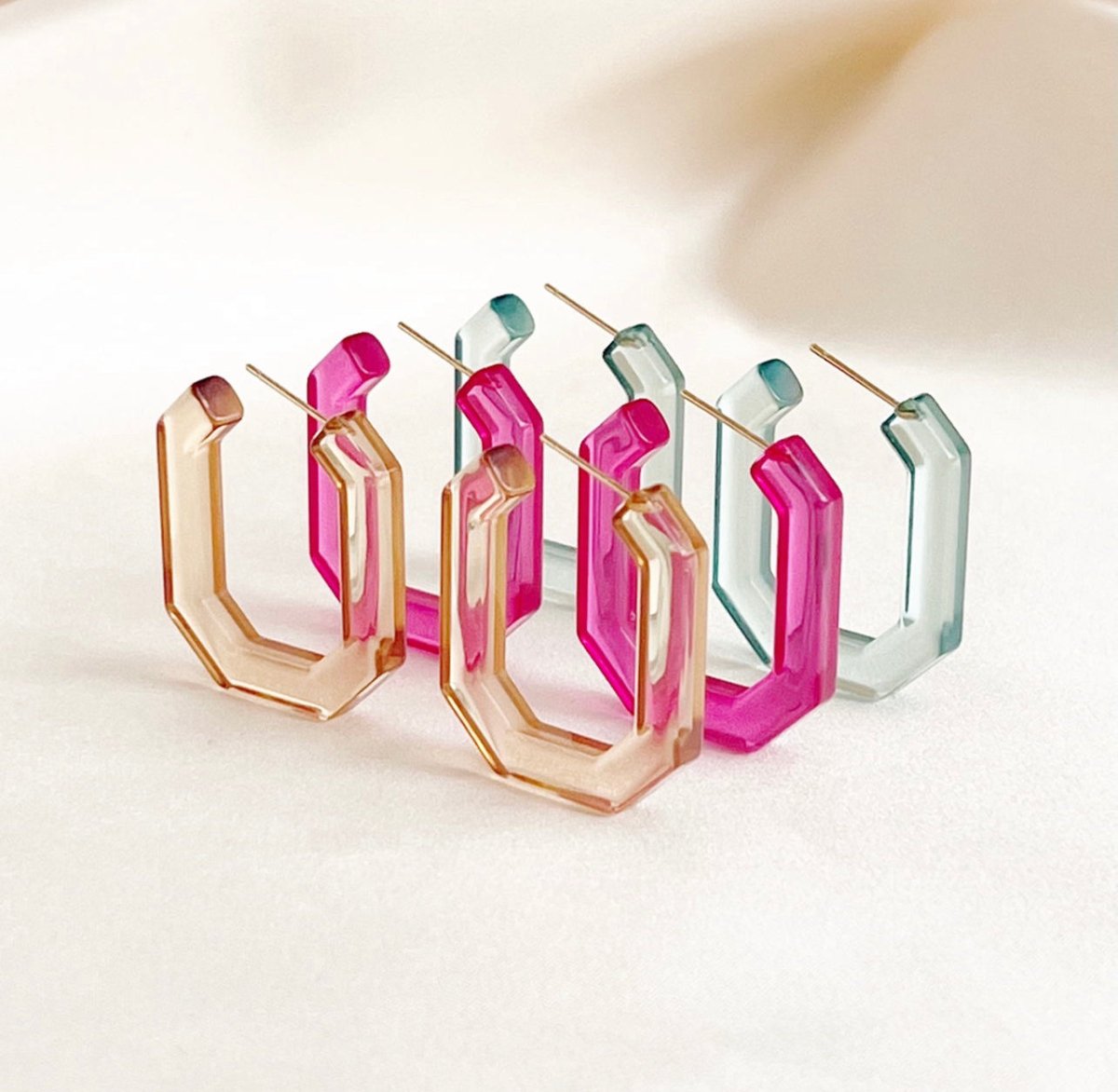 Ocean Buxon Hoop Set - ByNouck Jewelry Ocean Buxon Hoop Set - ByNouck Jewelry