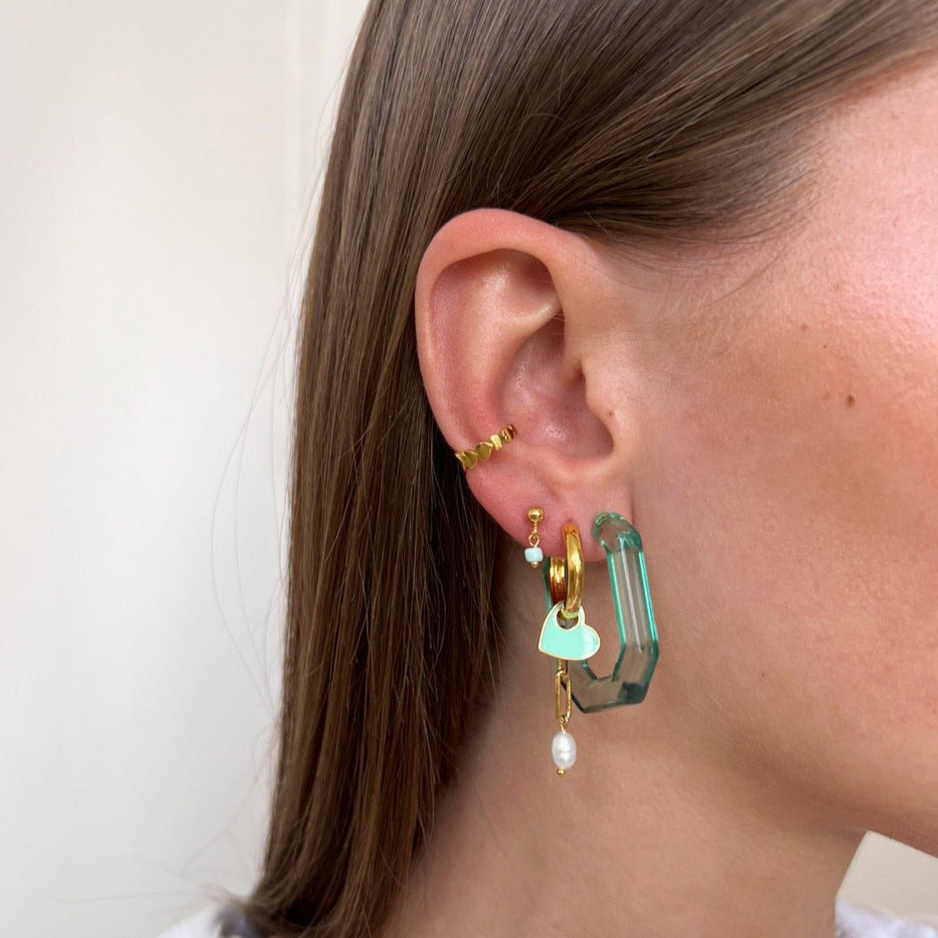 Ocean Buxon Hoop Set - ByNouck Jewelry Ocean Buxon Hoop Set - ByNouck Jewelry