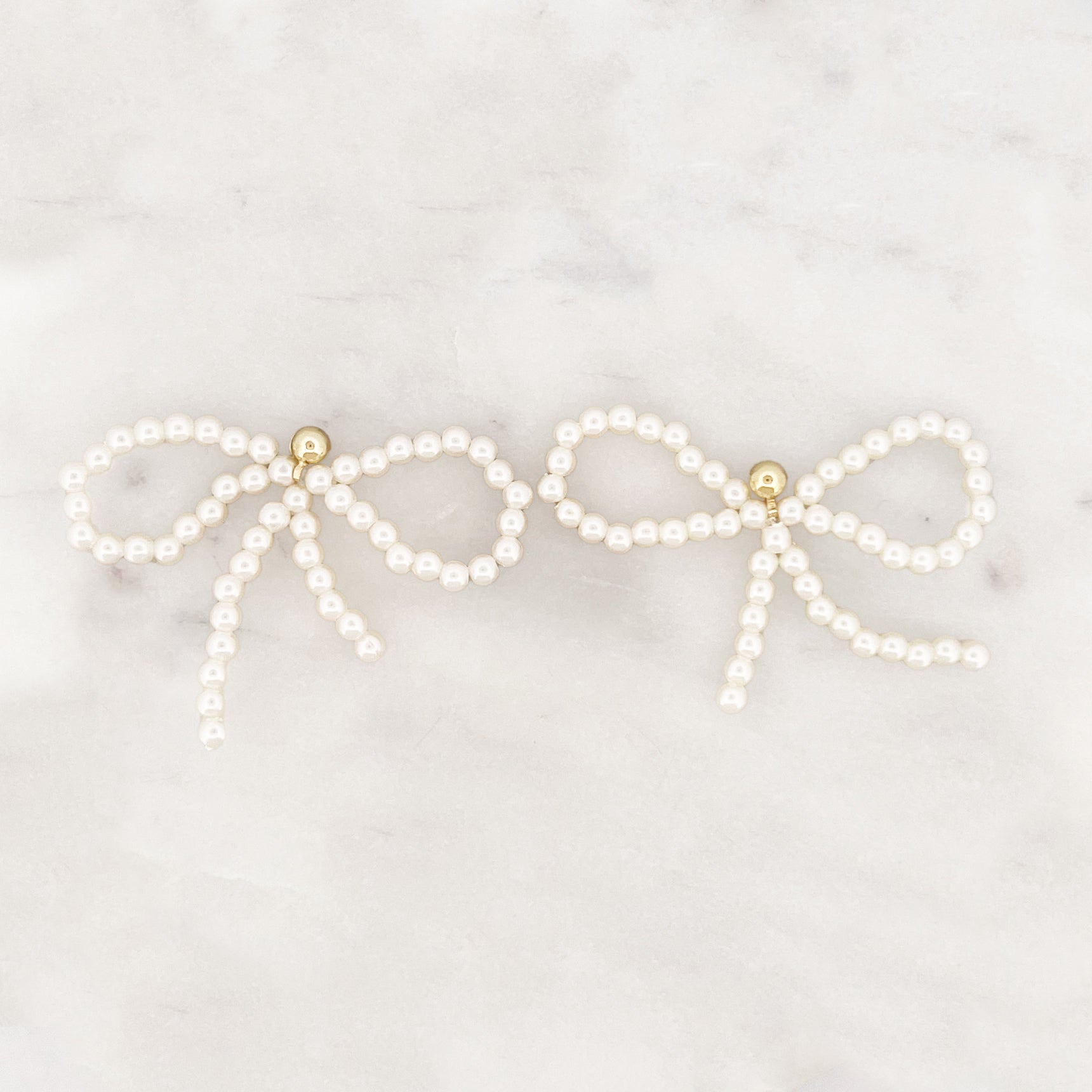 Pearl Bow Set - ByNouck Jewelry Pearl Bow Set - ByNouck Jewelry