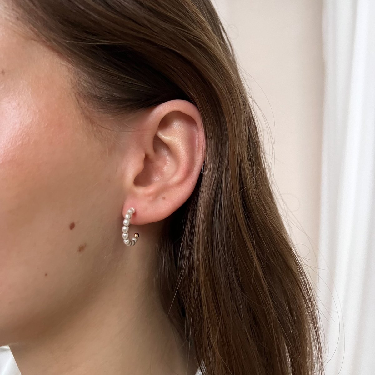 Pearl Hoop Set - ByNouck Jewelry Pearl Hoop Set - ByNouck Jewelry