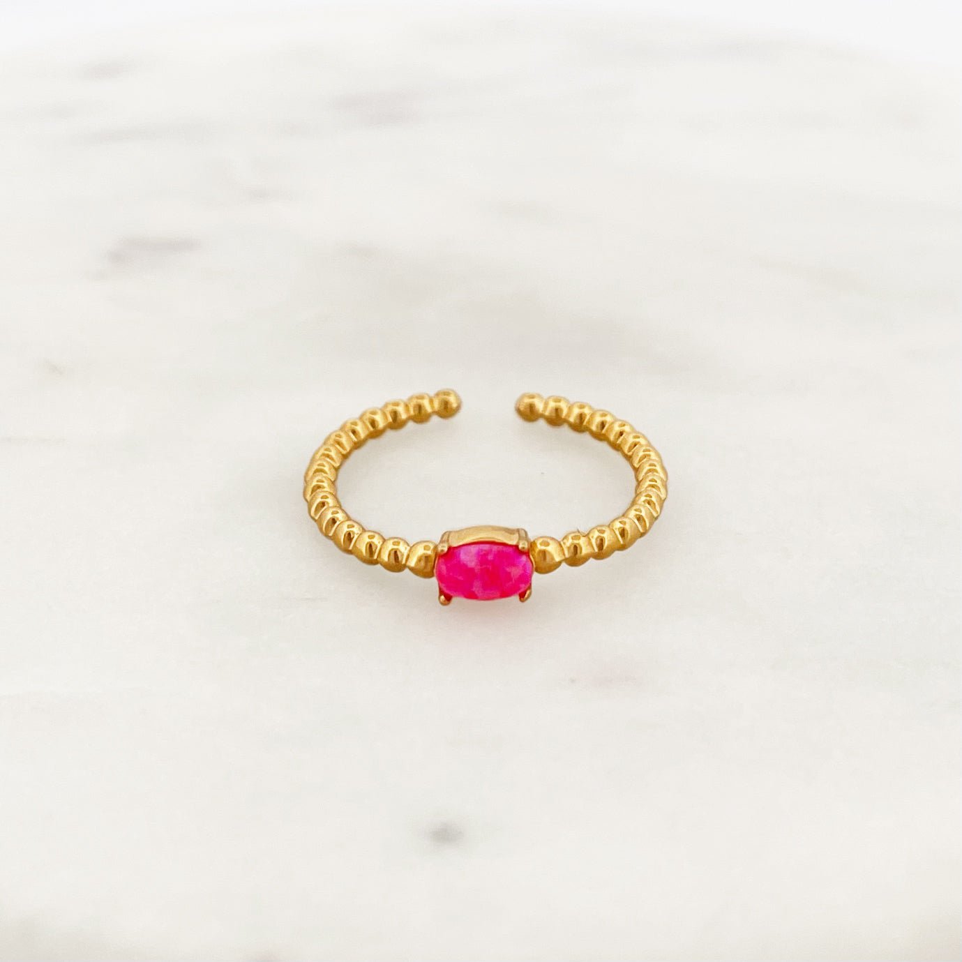 Pink Opal Ring - ByNouck Jewelry Pink Opal Ring - ByNouck Jewelry