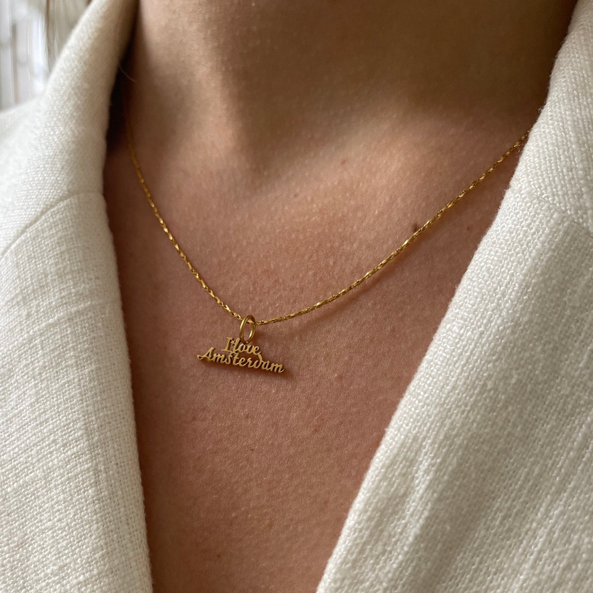 Rope Necklace I Love Amsterdam - ByNouck Jewelry Rope Necklace I Love Amsterdam - ByNouck Jewelry
