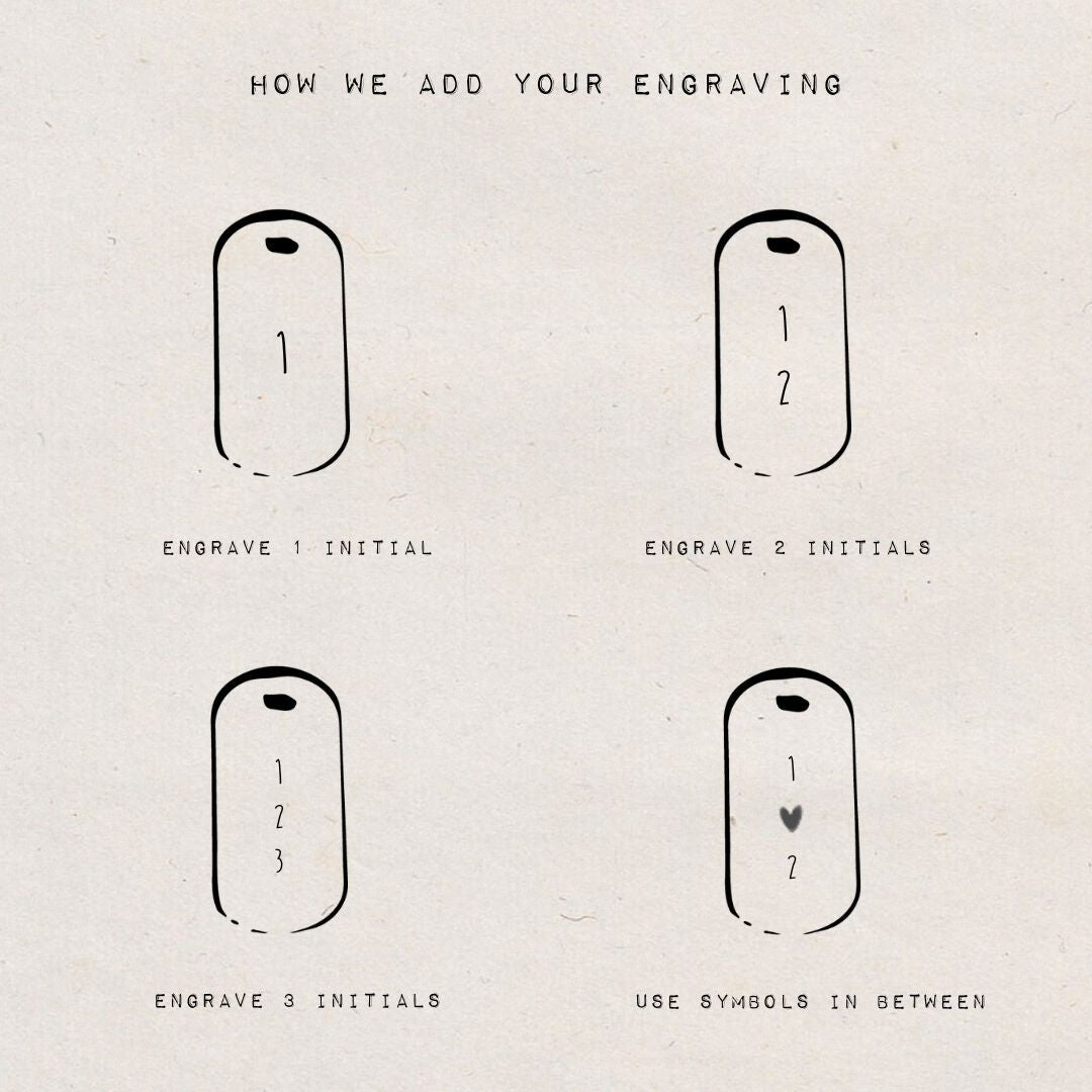 DYO Large Engrave Tag - ByNouck Jewelry DYO Large Engrave Tag - ByNouck Jewelry