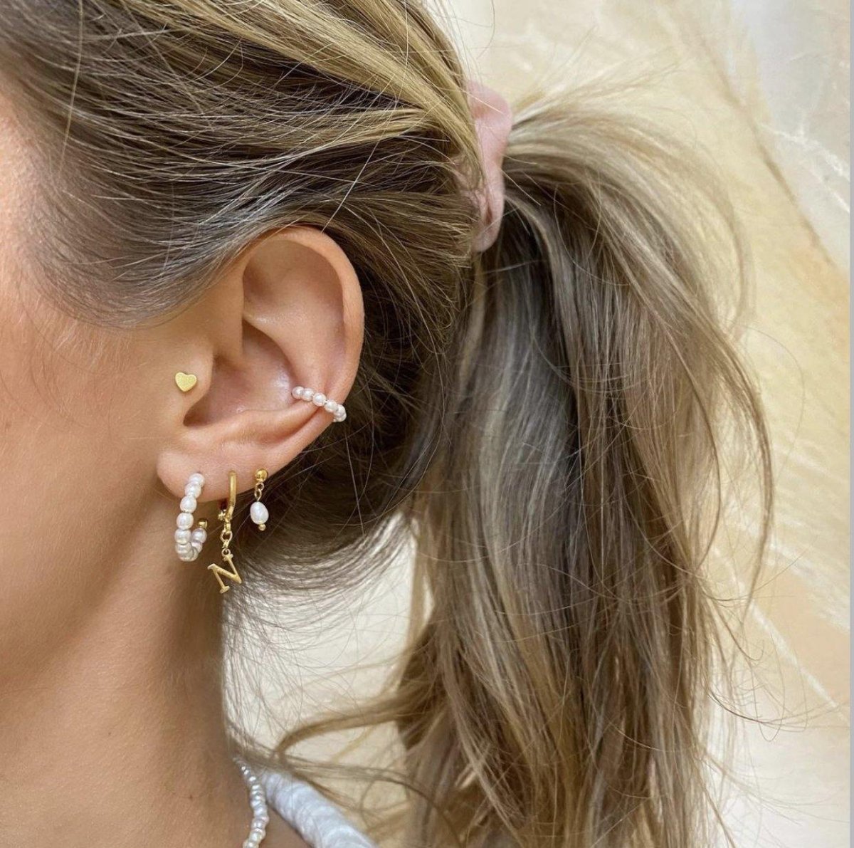 Pearl Hoop Set - ByNouck Jewelry Pearl Hoop Set - ByNouck Jewelry