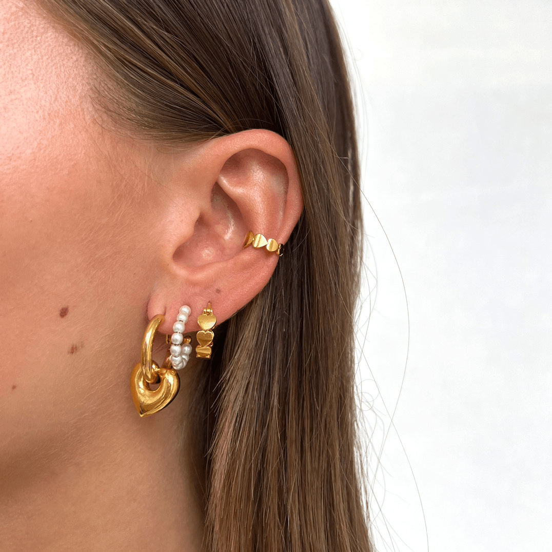 Pearl Hoop Set - ByNouck Jewelry Pearl Hoop Set - ByNouck Jewelry