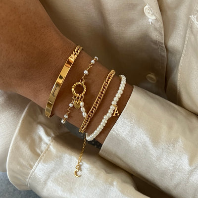 Initial bracelets - ByNouck - Handmade with ♥︎