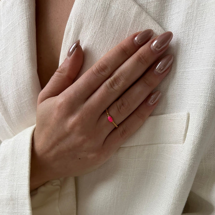 Pink Opal Ring