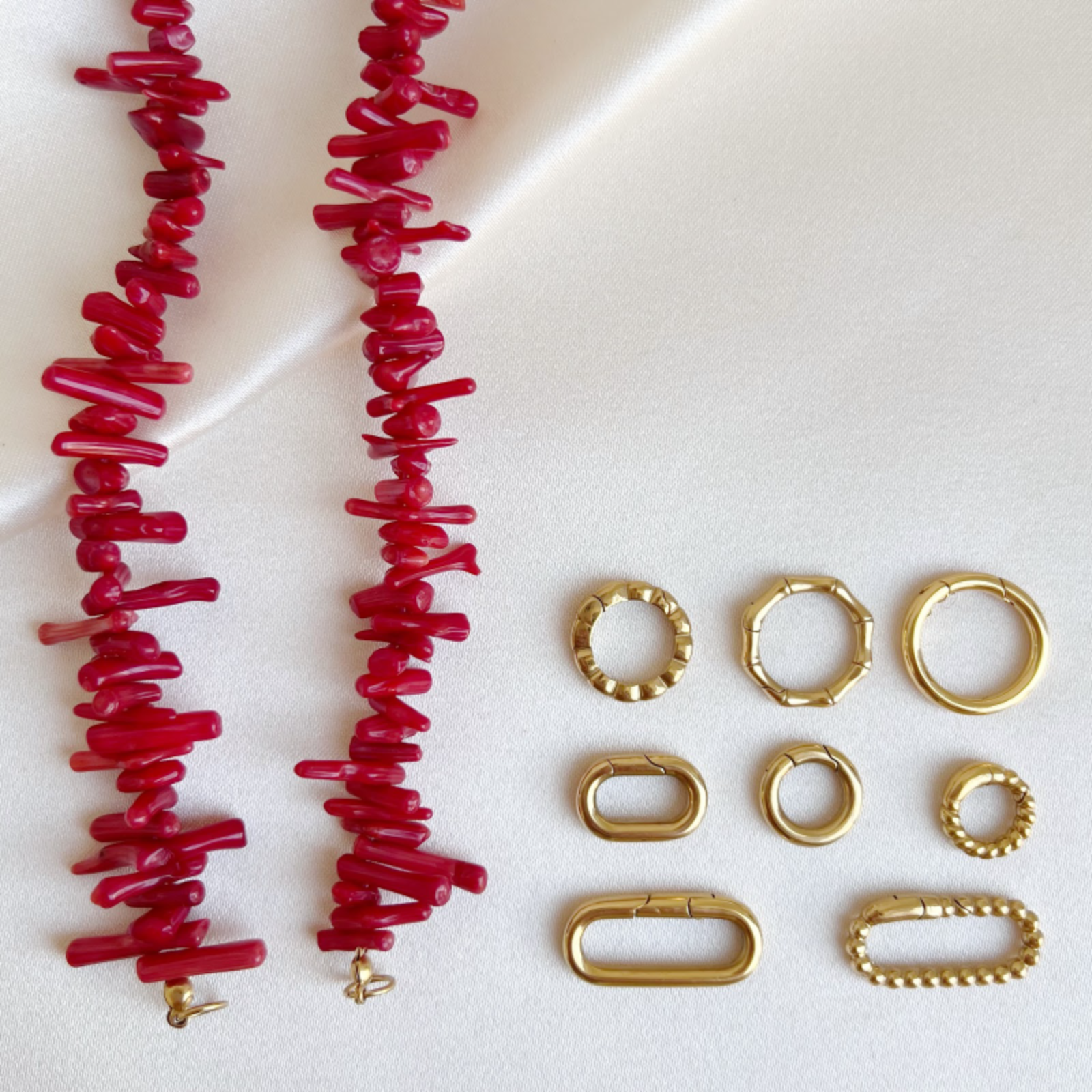 Base Red Coral Choker