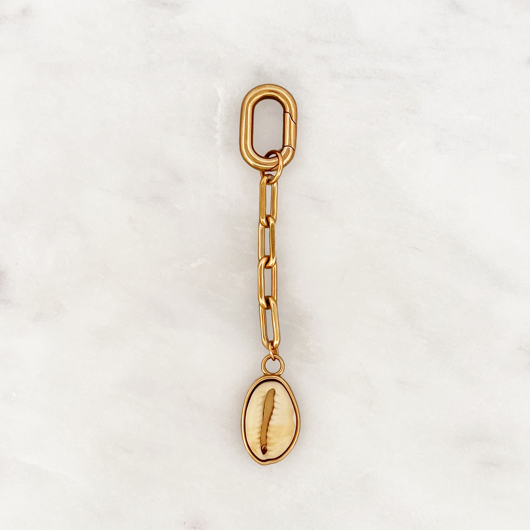 Bikini Charm Cowrie Shell Buxon Clasp