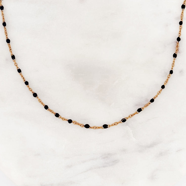 Base Black Dots Necklace