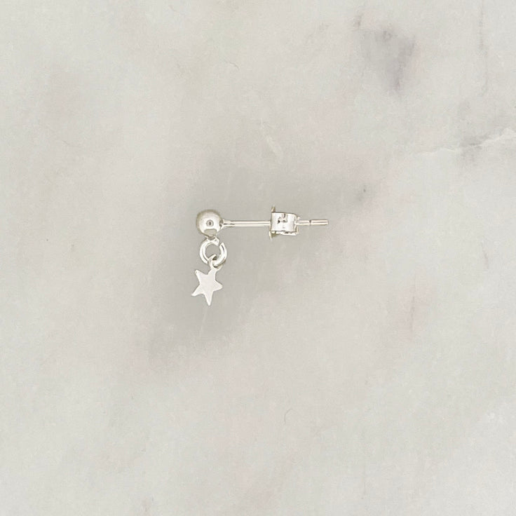 Sample Earpin Star Silverplated