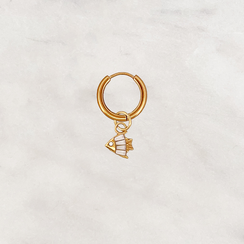 Earring White Moonfish