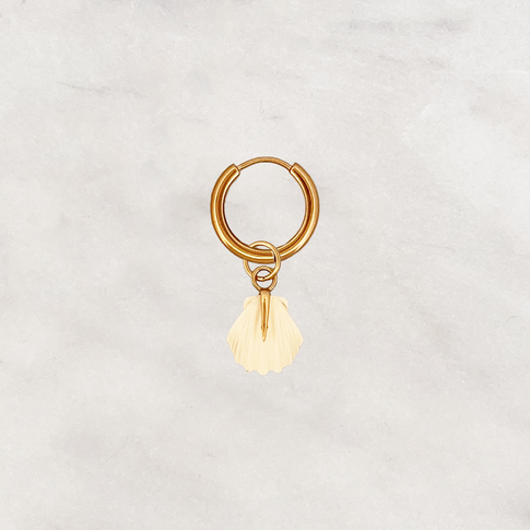 Earring Beige Beach Shell